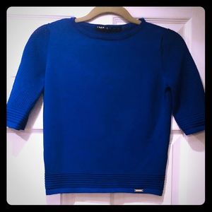 Blue cropped sweater